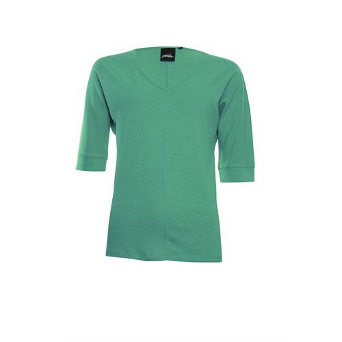 Poools dameskleding t-shirts & tops - t-shirt linnen. beschikbaar in maat 36,40,42,44 (groen)