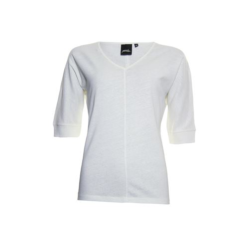 Poools dameskleding t-shirts & tops - t-shirt text. beschikbaar in maat  (ecru)