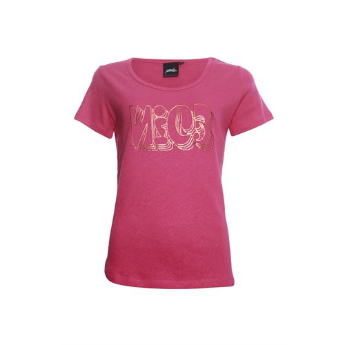 Poools dameskleding t-shirts & tops - t-shirt text. beschikbaar in maat 44 (roze)