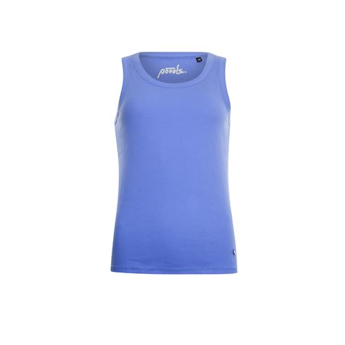 Poools dameskleding t-shirts & tops - top rib. mix 38,42,44 (blauw)