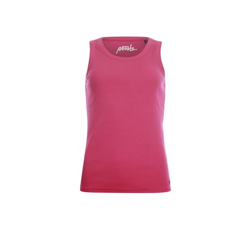 Poools dameskleding t-shirts & tops - top rib. beschikbaar in maat 36,38,40,42,46 (roze)