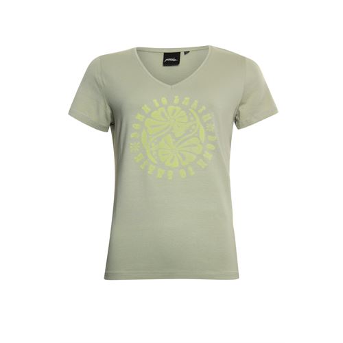 Poools dameskleding t-shirts & tops - t-shirt artwork. beschikbaar in maat  (olijf)