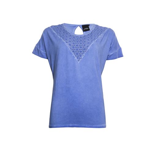 Poools dameskleding t-shirts & tops - t-shirt washed. beschikbaar in maat 38,40,42,44,46 (blauw)