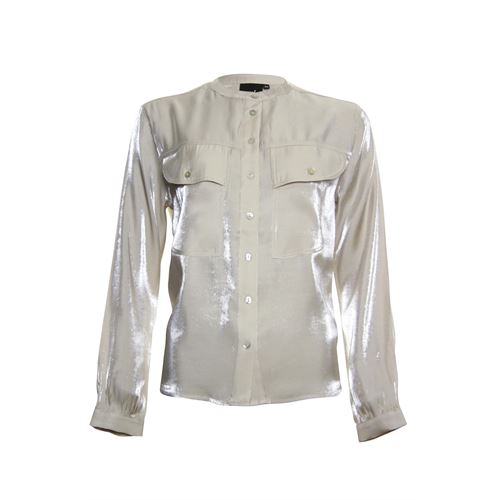 Poools dameskleding blouses & tunieken - blouse shiny. mix 42 (ecru)