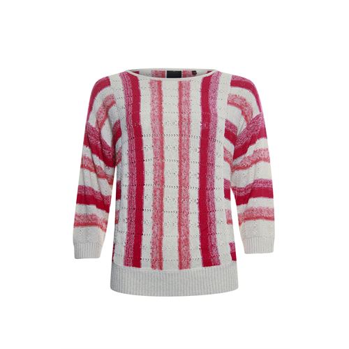 Poools dameskleding truien & vesten - pullover streepmix. mix  (roze)