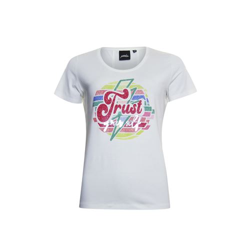 Poools dameskleding t-shirts & tops - t-shirt. mix 42,44 (ecru)