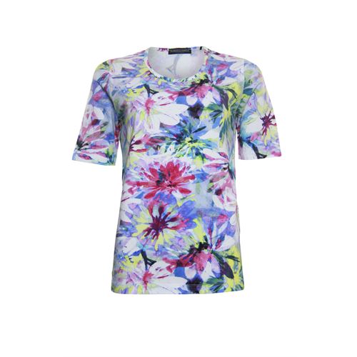 Roberto Sarto dameskleding t-shirts & tops - t-shirt ronde hals. beschikbaar in maat 42,46,48 (multicolor)