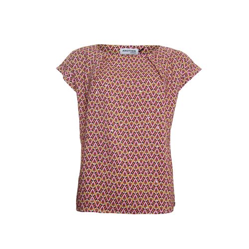 Anotherwoman dameskleding blouses & tunieken - blouse ronde hals. beschikbaar in maat 36,38,40,42,44,46 (multicolor)