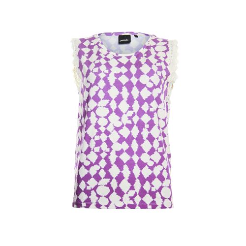 Poools dameskleding t-shirts & tops - top geprint. beschikbaar in maat 36,38,40,42,44,46 (multicolor)