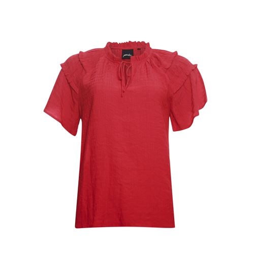 Poools dameskleding blouses & tunieken - blouse plain. beschikbaar in maat 36,38,40,42,44,46 (rood)