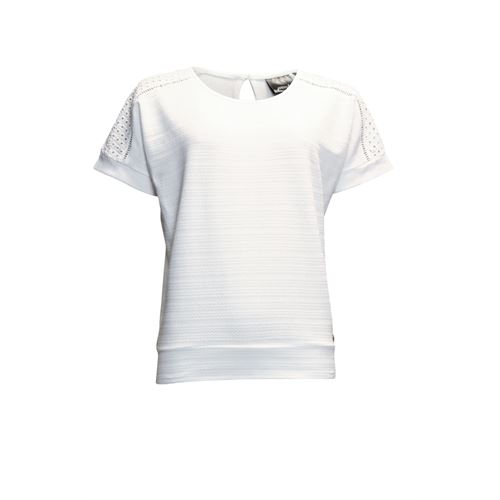 Poools ladieswear t-shirts & tops - t-shirt mix. available in size 38,40,42,44,46 (off-white)