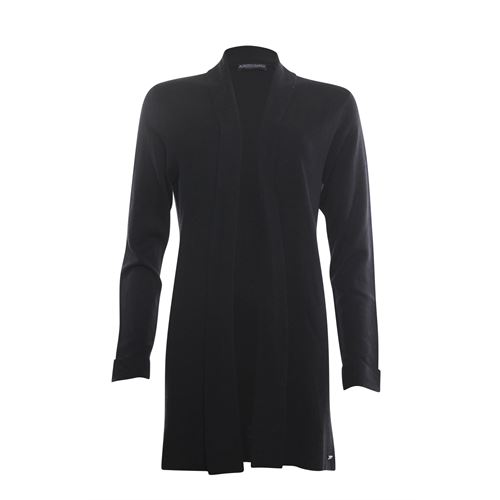 Roberto Sarto ladieswear pullovers & vests - cardigan shawl collar l/s. available in size 38,40,42,44,46,48 (black)
