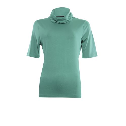 Roberto Sarto ladieswear t-shirts & tops - t-shirt rollcollar. available in size 44 (green)