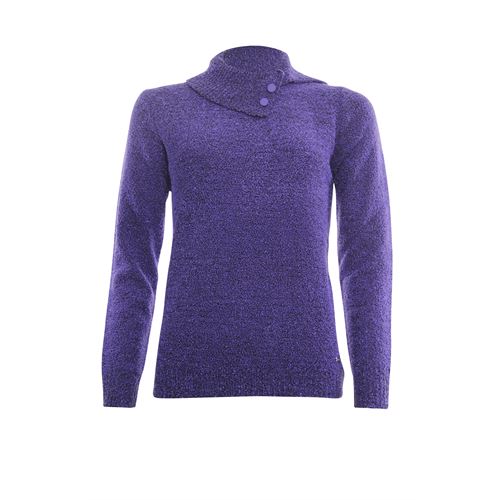 Roberto Sarto ladieswear pullovers & vests - pullover turtle buttons. available in size 38,40,42,44,46 (purple)