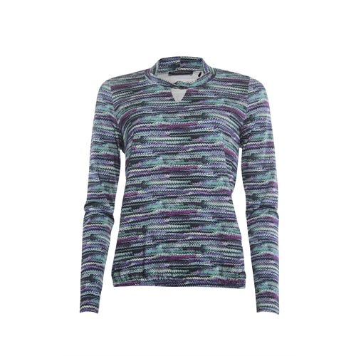 Roberto Sarto dameskleding t-shirts & tops - blouson t-shirt ronde hals. beschikbaar in maat 40 (multicolor)