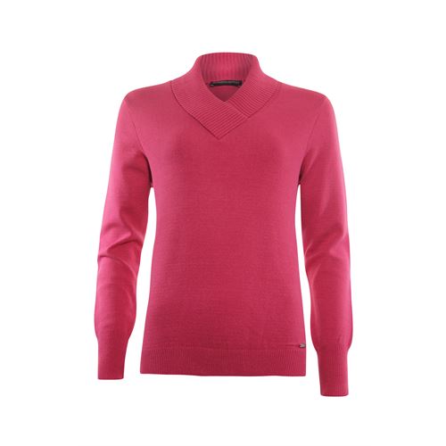 Roberto Sarto ladieswear pullovers & vests - pullover shawl v-neck. available in size 46 (pink)