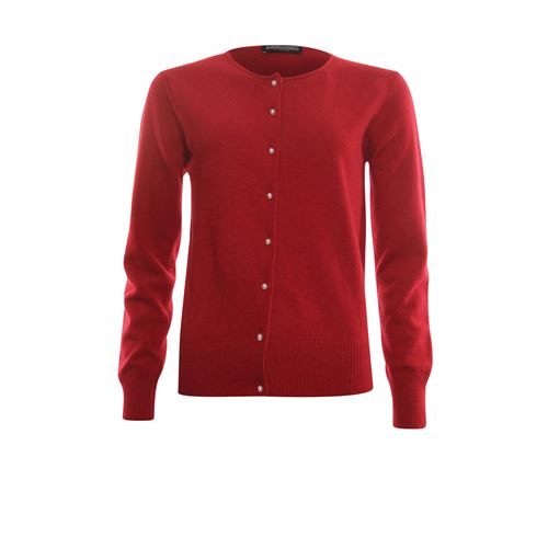 Roberto Sarto ladieswear pullovers & vests - cardigan o-neck. available in size 42 (red)