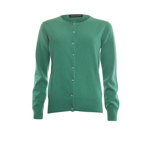 Roberto Sarto ladieswear pullovers & vests - cardigan o-neck. available in size 46 (green)