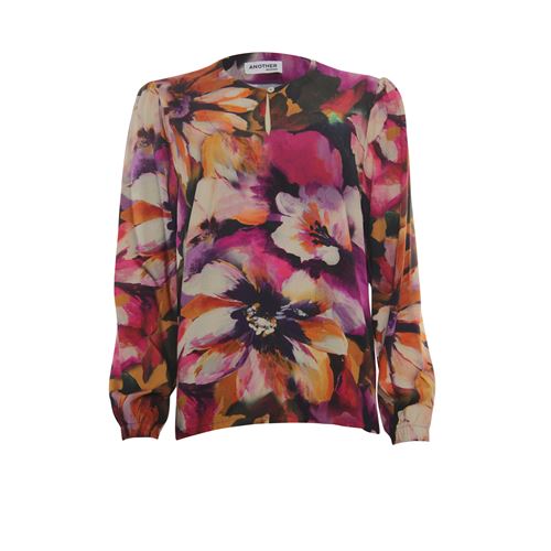 Anotherwoman ladieswear blouses & tunics - blouse o-neck. available in size 38 (multicolor)