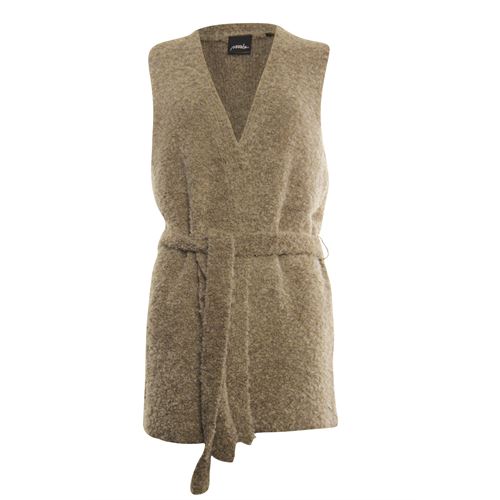 Poools dameskleding truien & vesten - vest mouwloos. beschikbaar in maat  (ecru)