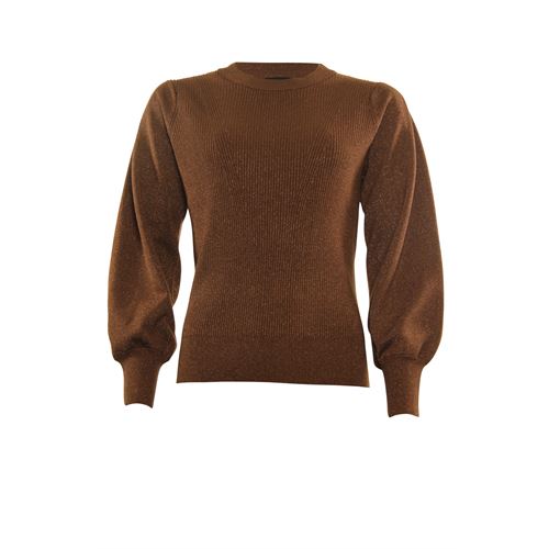 Poools dameskleding truien & vesten - trui rib. mix 36,38,40,42,44,46 (bruin)