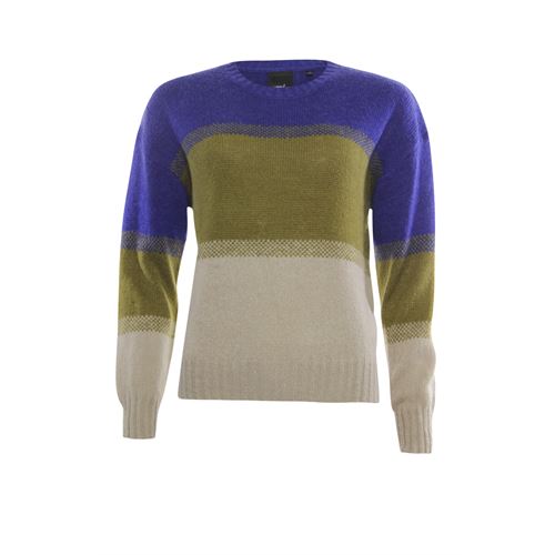 Poools dameskleding truien & vesten - trui 3 kleuren. beschikbaar in maat  (blauw)