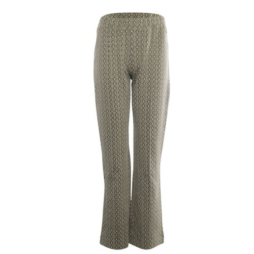 Poools dameskleding broeken - pant jacquard. beschikbaar in maat 40,42,44,46 (olijf)