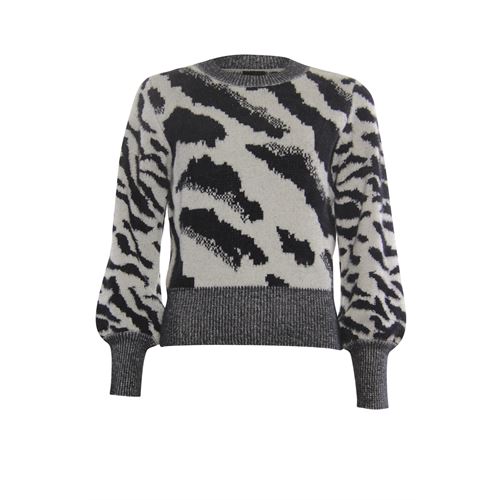 Poools dameskleding truien & vesten - sweater jacquard. mix 40,46 (zwart)