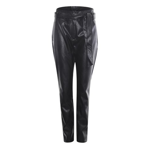 Poools dameskleding broeken - pant high waist. beschikbaar in maat 36,38,40,42,44,46 (zwart)