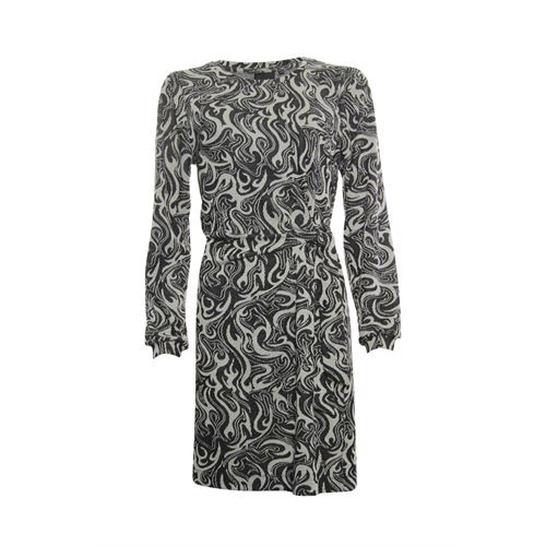 Poools dameskleding jurken - jurk jacquard. beschikbaar in maat  (zwart)