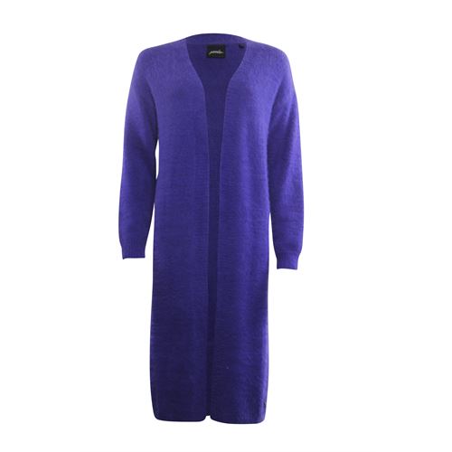 Poools dameskleding truien & vesten - lang vest. mix  (blauw)