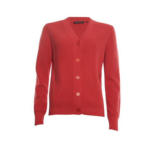 Roberto Sarto ladieswear pullovers & vests - cardigan v-neck. available in size 38,40,42,44,46,48 (red)