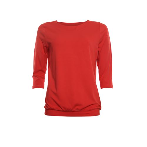 Roberto Sarto dameskleding t-shirts & tops - blouson boothals. beschikbaar in maat 38,40,42,44,46,48 (rood)