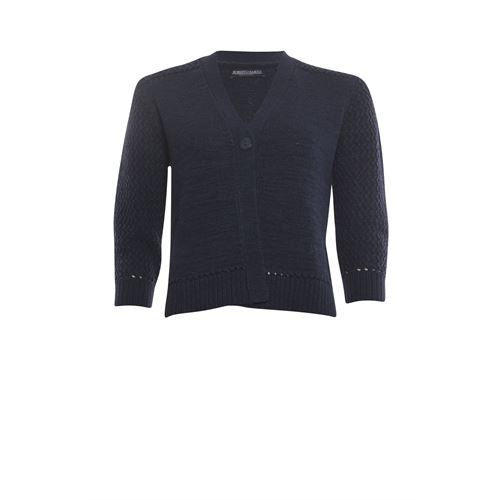 Roberto Sarto dameskleding truien & vesten - vest v-hals. beschikbaar in maat  (blauw)