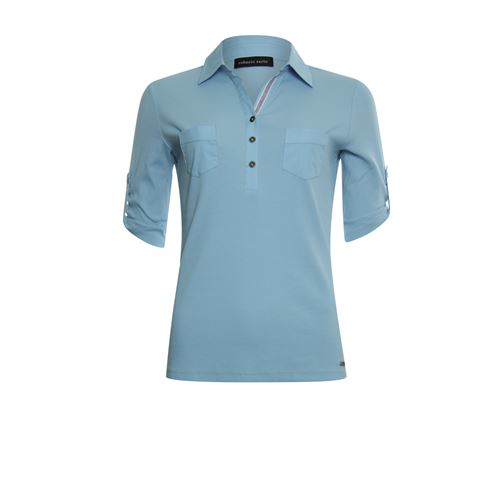 Roberto Sarto ladieswear t-shirts & tops - polo shirt. available in size 38,48 (blue)