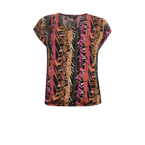 Roberto Sarto dameskleding t-shirts & tops - blouson ronde hals. beschikbaar in maat 38,40,42,44 (multicolor)