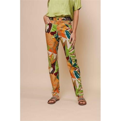 Anotherwoman dameskleding broeken - broek met print. beschikbaar in maat  (multicolor)