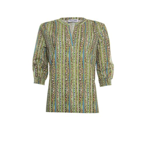 Anotherwoman dameskleding blouses & tunieken - blouse pofmouwen. beschikbaar in maat  (multicolor)