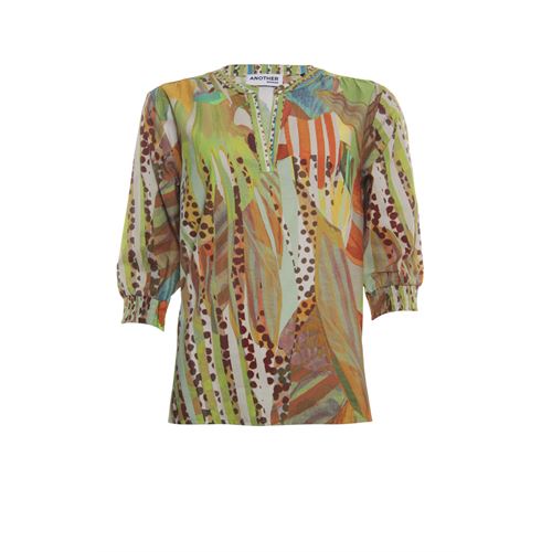 Anotherwoman dameskleding blouses & tunieken - blouse pofmouwen. beschikbaar in maat 36,38,40,42,44,46 (multicolor)