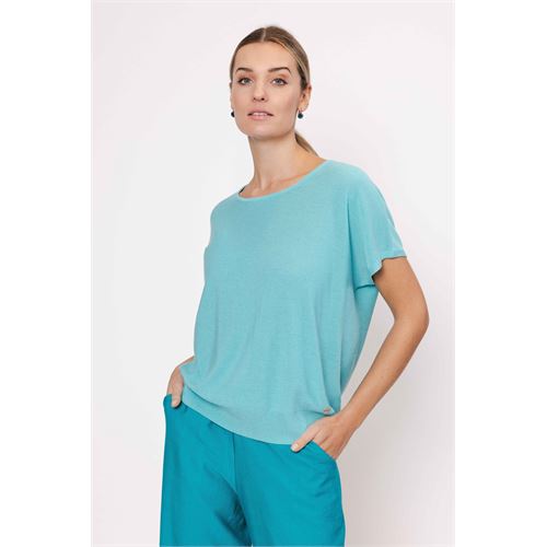 Anotherwoman ladieswear pullovers & vests - top o-neck. available in size  (blue)