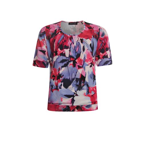 Roberto Sarto dameskleding t-shirts & tops - blouson o-hals k/m. beschikbaar in maat  (multicolor)
