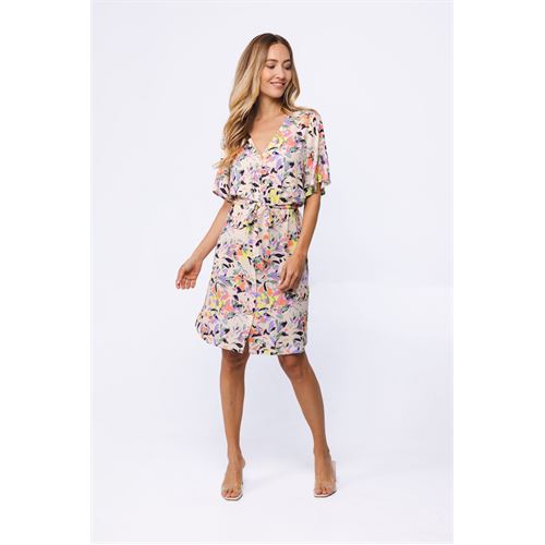 Poools ladieswear dresses - dress printed. available in size 36,38,40,42,44,46 (multicolor)