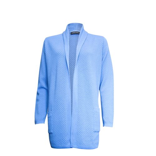 Roberto Sarto ladieswear pullovers & vests - cardigan shawl collar. available in size 38,40,42,44,46,48 (blue)