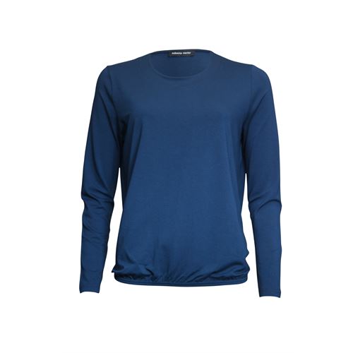 Roberto Sarto dameskleding t-shirts & tops - blouson ronde hals. beschikbaar in maat 40,42,44,46 (blauw)