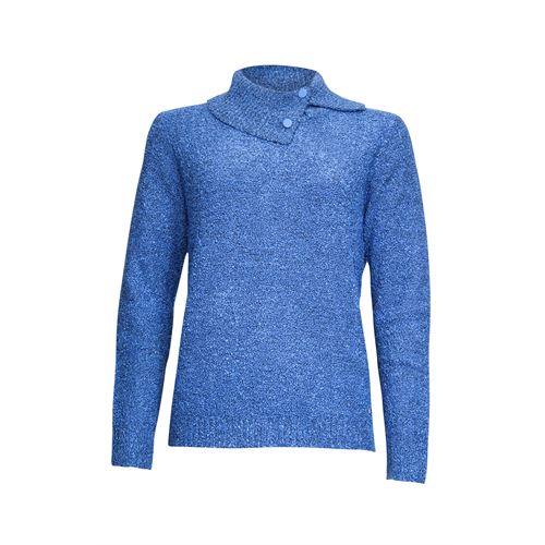 Roberto Sarto dameskleding truien & vesten - pullover met split kol. mix 38,42 (blauw)