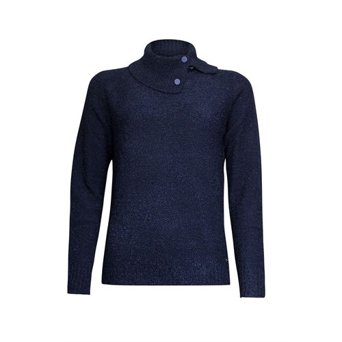 Roberto Sarto dameskleding truien & vesten - pullover met split kol. beschikbaar in maat 38 (blauw)