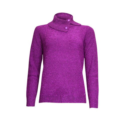 Roberto Sarto dameskleding truien & vesten - pullover met split kol. beschikbaar in maat 38,40,42,44,46 (paars)