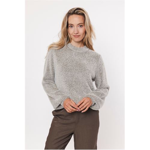 Poools dameskleding truien & vesten - pullover 2 tone. beschikbaar in maat 36,38,40,42,44,46 (olijf)