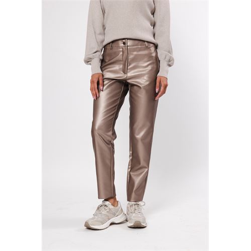 Poools ladieswear trousers - pant pu. available in size 36,38,40,42,44,46 (brown)