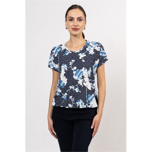 Roberto Sarto dameskleding t-shirts & tops - blouson ronde hals. beschikbaar in maat 40,48 (multicolor)